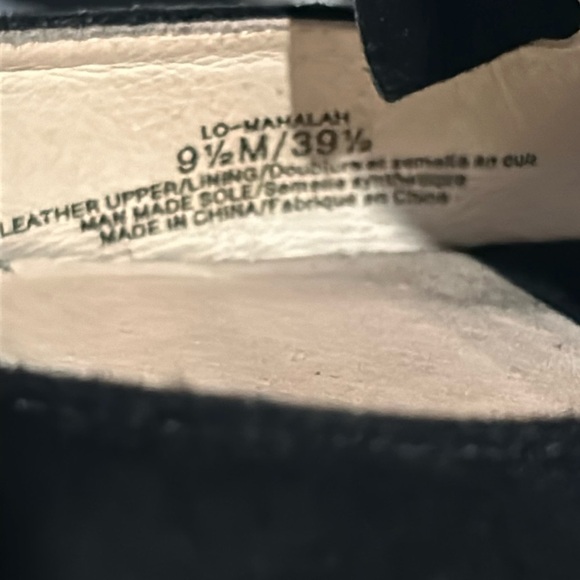 Louise et Cie Suede Peep Toe Ruffle Stiletto Zipper Heels Black Women Size 9.5 - Picture 15 of 16